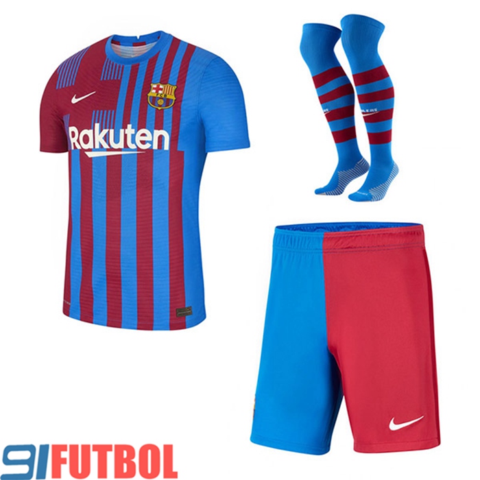 Traje Camiseta Futbol FC Barcelona Titular (Cortos + Calcetines) 2021/2022