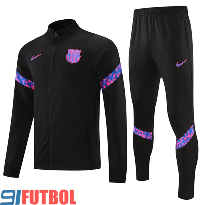 Chandal Equipos De Futbol - Chaqueta FC Barcelona Negro/Purpura 2021/2022