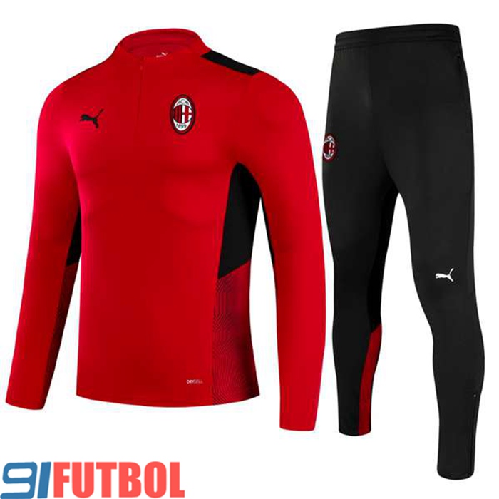 Chandal Equipos De Futbol AC Milan Rojo/Negro 2021/2022