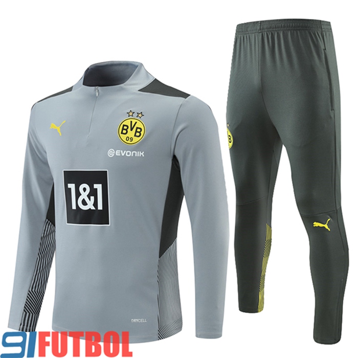 Chandal Equipos De Futbol Dortmund BVB Ninos Gris 2021/2022