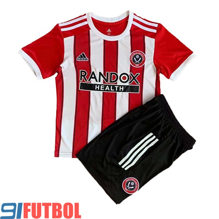 Camiseta Futbol Sheffield United Ninos Titular 2021/2022