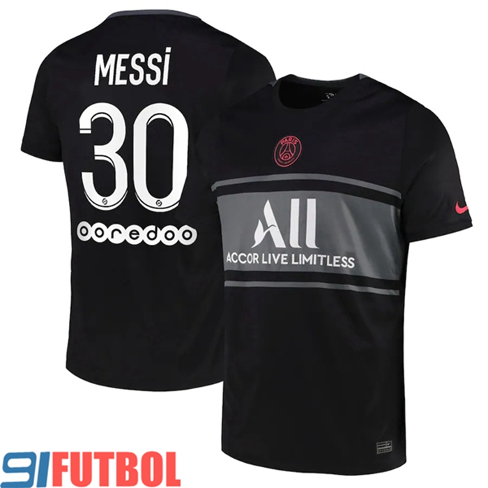 Camiseta Futbol Jordan PSG (Messi 30) Tercero 2021/2022