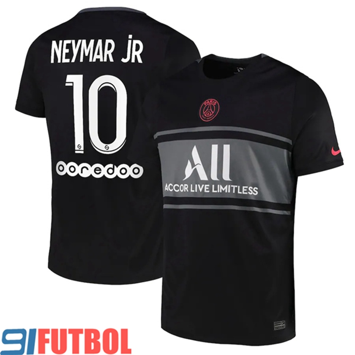 Camiseta Futbol Jordan PSG (Neymar Jr 10) Tercero 2021/2022