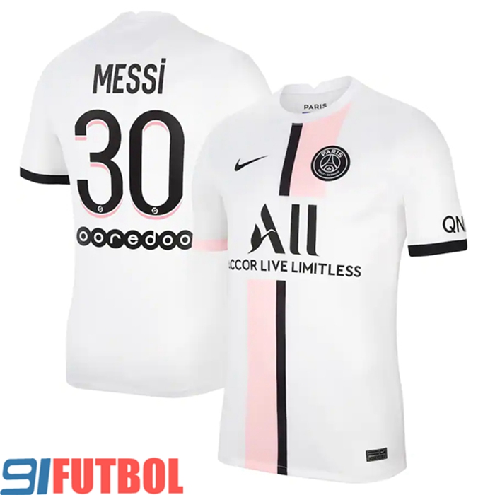 Camiseta Futbol Jordan PSG (Messi 30) Alternativo 2021/2022