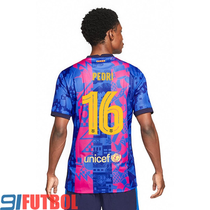 Camiseta Futbol FC Barcelona (Pedri 16) Tercero 2021/2022