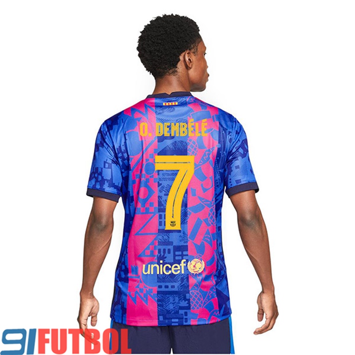 Camiseta Futbol FC Barcelona (O.Dembele 7) Tercero 2021/2022