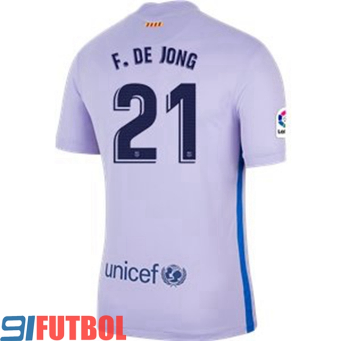 Camiseta Futbol FC Barcelona (Frenkie de Jong 21) Alternativo 2021/2022