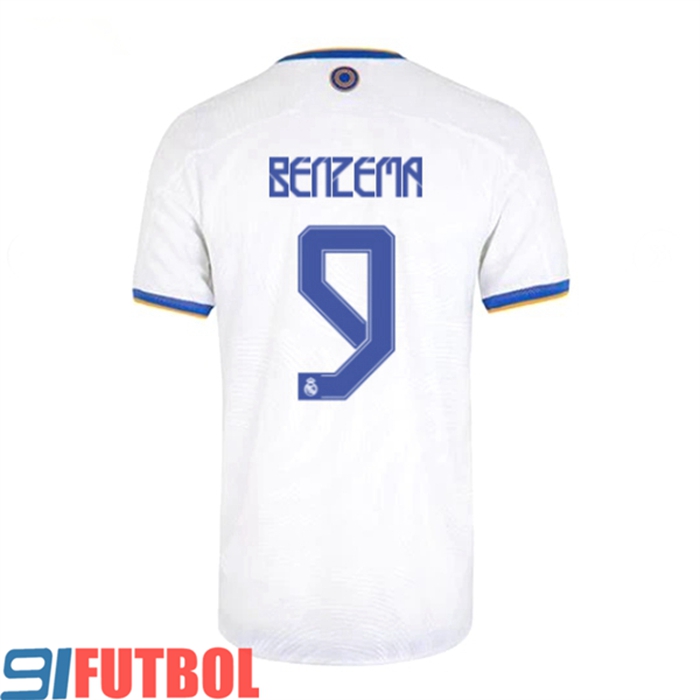 Camiseta Futbol Real Madrid (Benzema 9) Titular 2021/2022