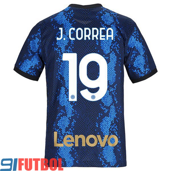 Camiseta Futbol Inter Milan (J.CORREA 19) Titular 2021/2022