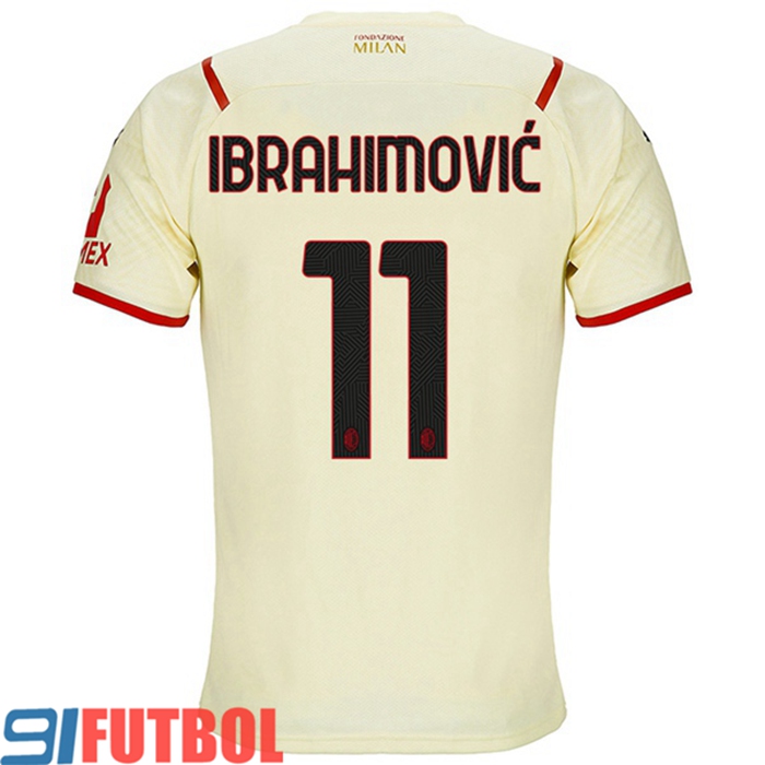 Camiseta Futbol AC Milan (IBRAHIMOVIC 11) Alternativo 2021/2022