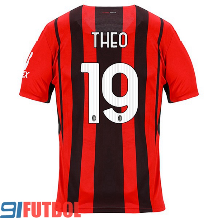 Camiseta Futbol AC Milan (THEO 19) Titular 2021/2022