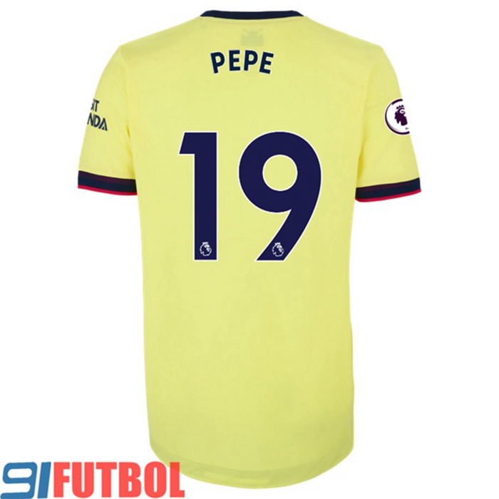 Camiseta Futbol FC Arsenal (Nicolas Pepe 19) Alternativo 2021/2022