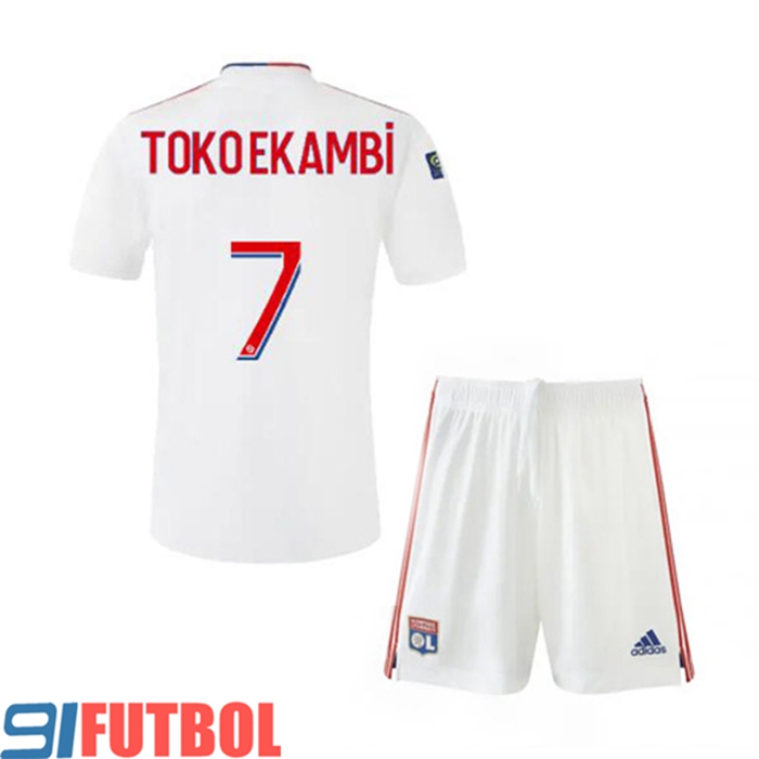 Camiseta Futbol Lyon (TOKO EKAMBI 7) Ninos Titular 2021/2022