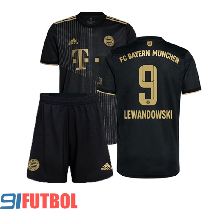 Camiseta Futbol Bayern Munich (Lewandowski 9) Ninos Alternativo 2021/2022