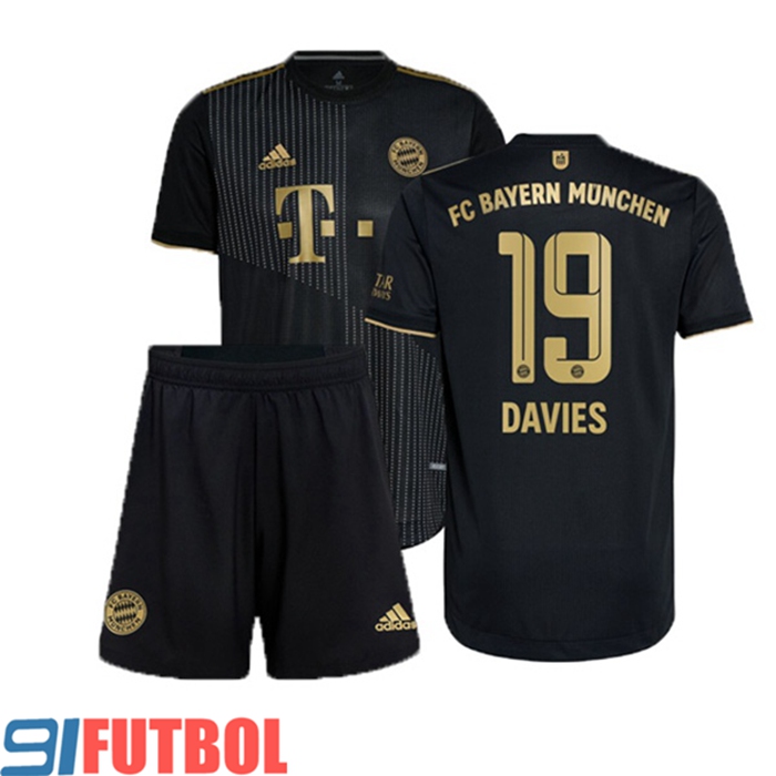 Camiseta Futbol Bayern Munich (Davies 19) Ninos Alternativo 2021/2022