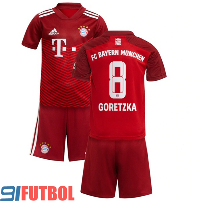 Camiseta Futbol Bayern Munich (Goretzka 8) Ninos Titular 2021/2022