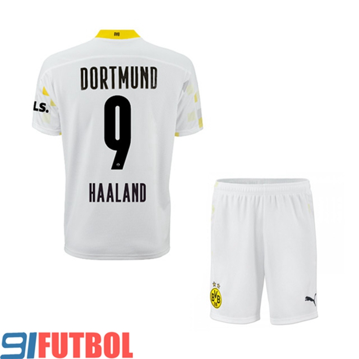 Camiseta Futbol Dortmund BVB (Haaland 9) Ninos Tercero 2021/2022