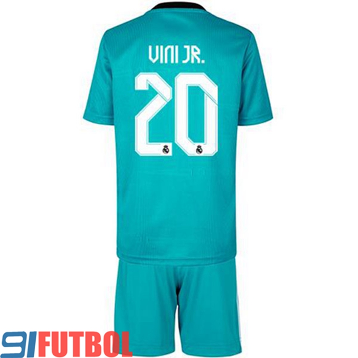 Camiseta Futbol Real Madrid (Vini Jr 20) Ninos Tercero 2021/2022