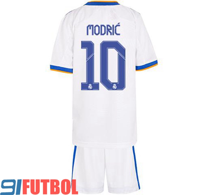 Camiseta Futbol Real Madrid (Modric 10) Ninos Titular 2021/2022
