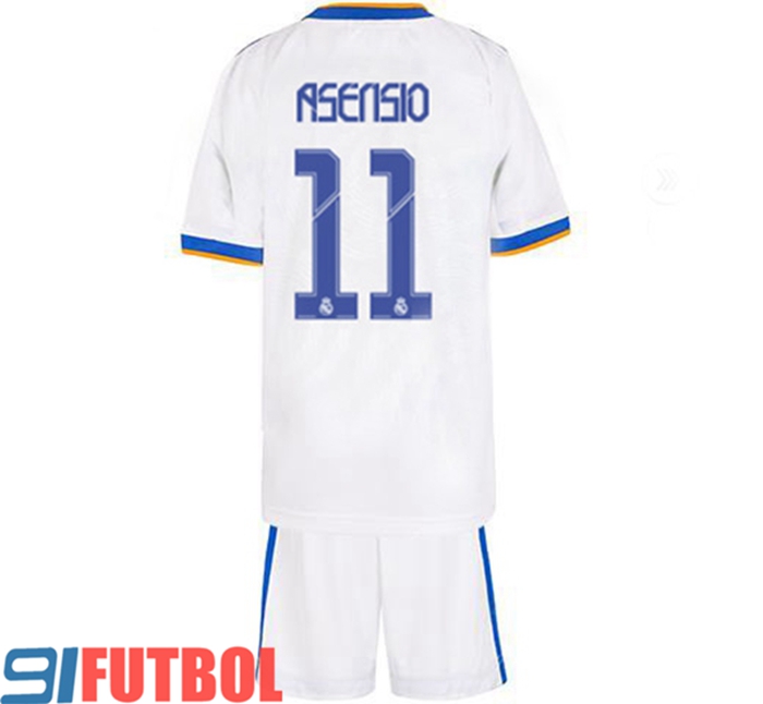 Camiseta Futbol Real Madrid (Asensio 11) Ninos Titular 2021/2022