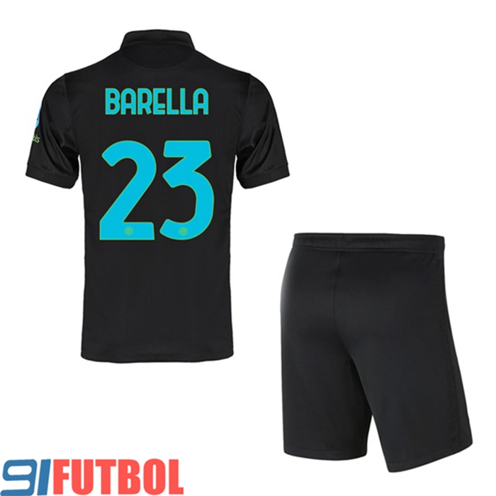 Camiseta Futbol Inter Milan (BARELLA 23) Ninos Tercero 2021/2022