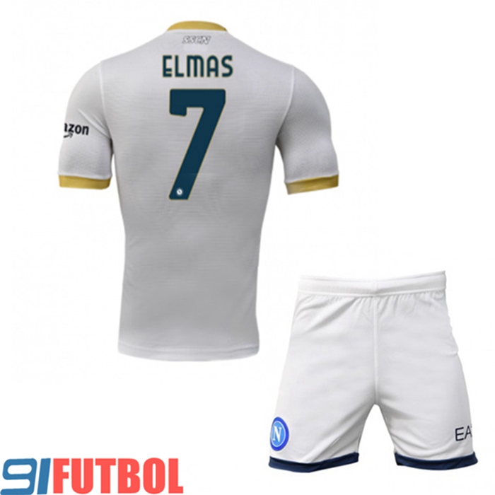 Camiseta Futbol SSC Napoli (ELMAS 7) Ninos Alternativo 2021/2022