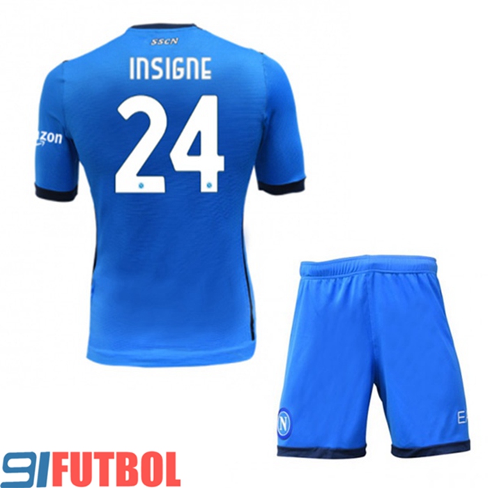 Camiseta Futbol SSC Napoli (INAIGNE 24) Ninos Titular 2021/2022