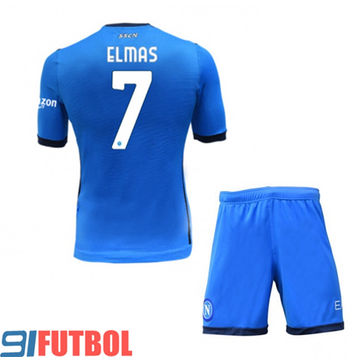 Camiseta Futbol SSC Napoli (ELMAS 7) Ninos Titular 2021/2022