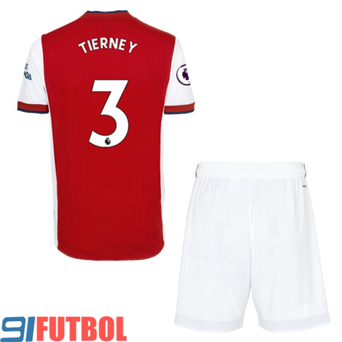 Camiseta Futbol FC Arsenal (Kieran Tierney 3) Ninos Titular 2021/2022
