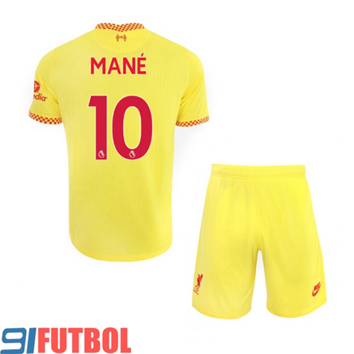 Camiseta Futbol FC Liverpool (Sadio Mane 10) Ninos Tercero 2021/2022