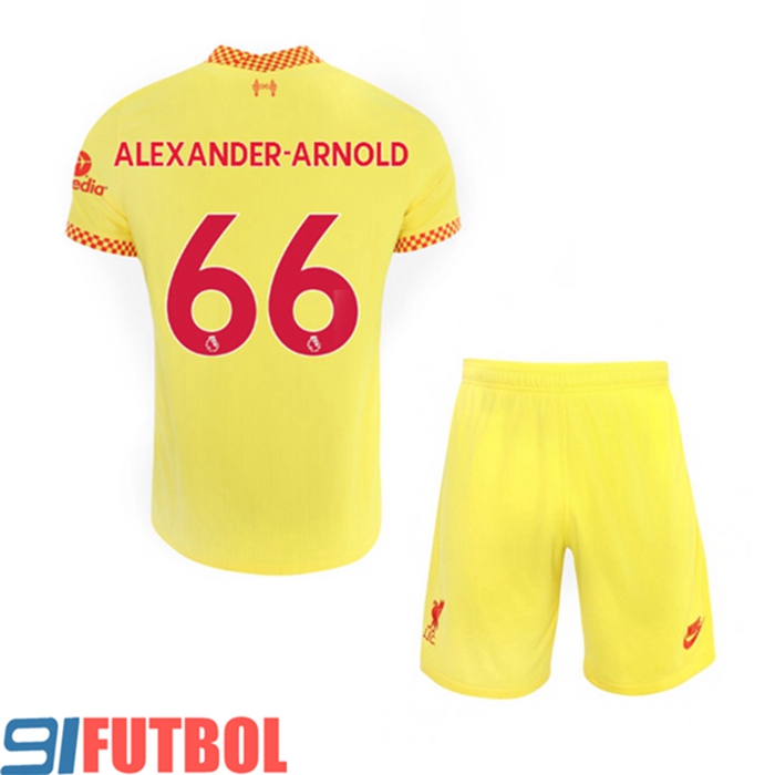 Camiseta Futbol FC Liverpool (Alexander Arnold 66) Ninos Tercero 2021/2022