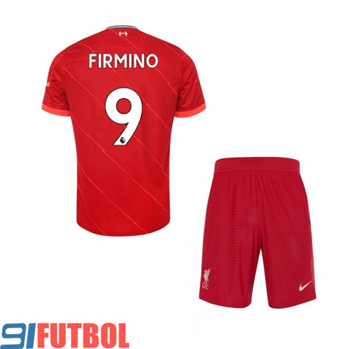 Camiseta Futbol FC Liverpool (Roberto Firmino 9) Ninos Titular 2021/2022