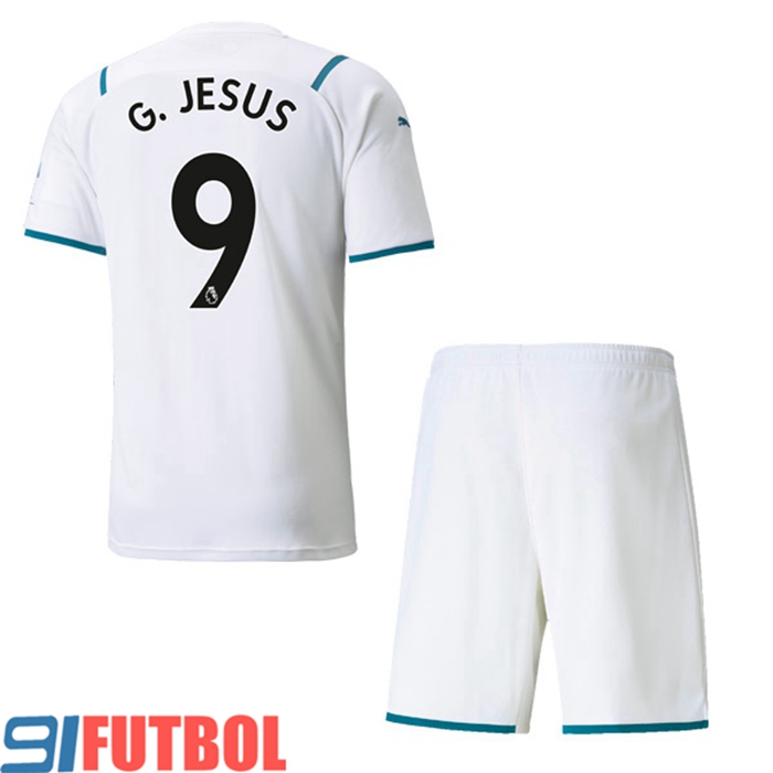 Camiseta Futbol Manchester City (G.JESUS 9) Ninos Alternativo 2021/2022