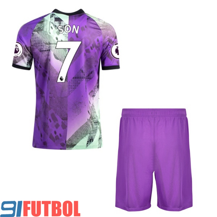 Camiseta Futbol Tottenham Hotspur (Son Heung-Min 7) Ninos Tercero 2021/2022