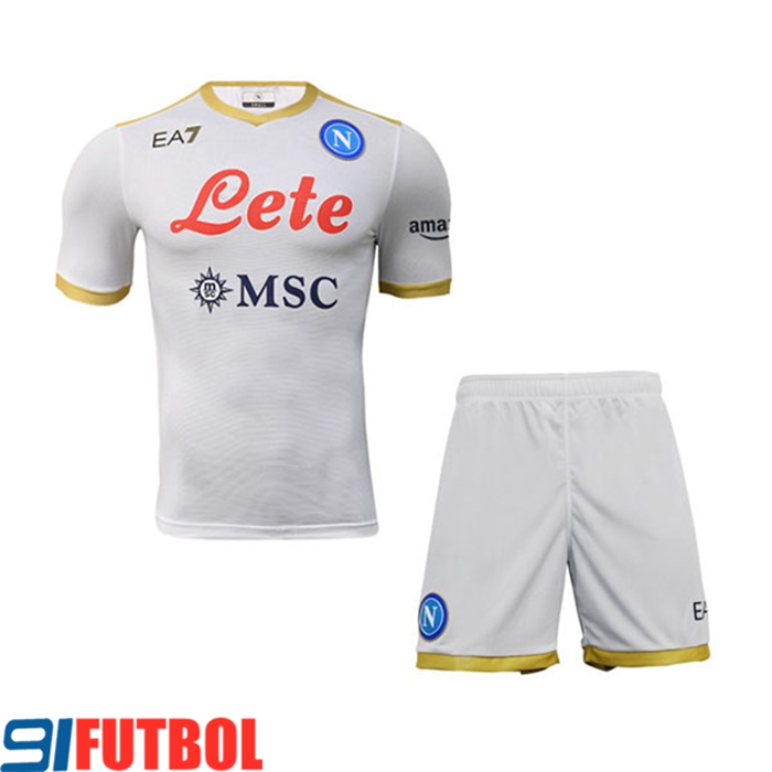 Camiseta Futbol SSC Napoli Niños Alternativo 2021/2022