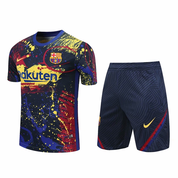 Camiseta Entrenamiento FC Barcelona + Cortos Amarillo 2020/2021