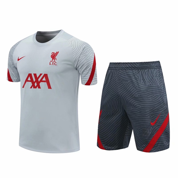 Camiseta Entrenamiento FC Liverpool + Cortos Gris 2020/2021
