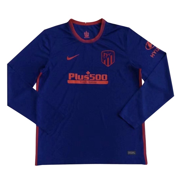 Camisetas De Futbol Atletico Madrid Segunda Manga larga 2020/2021