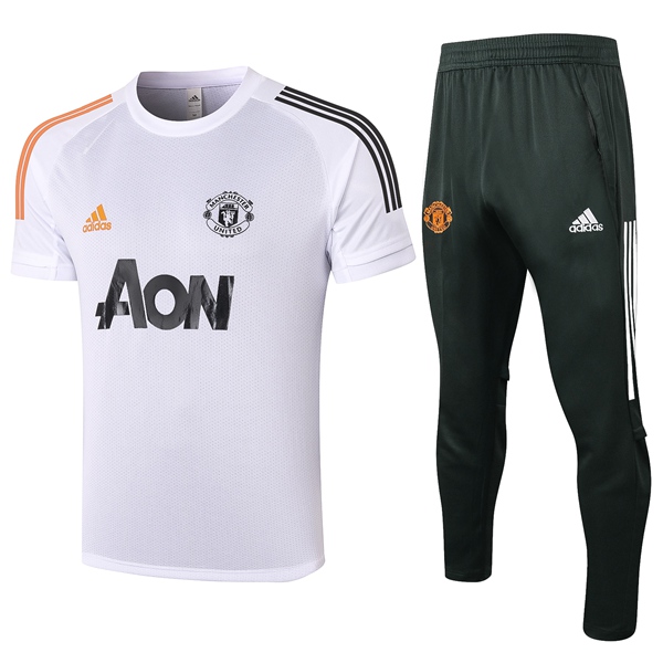 Camiseta Entrenamiento Manchester United + Pantalones Blanco 2020/2021