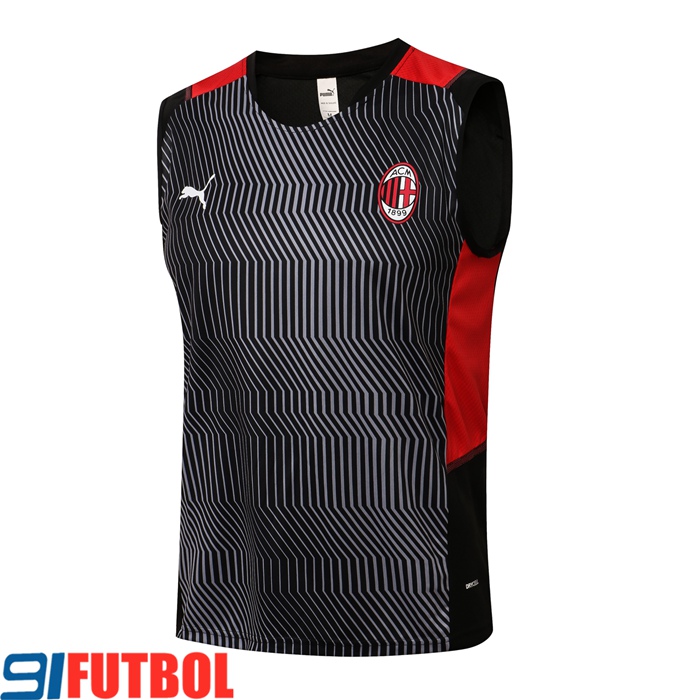 Camiseta Entrenamiento sin mangas AC Milan Rojo/Blanca 2021/2022