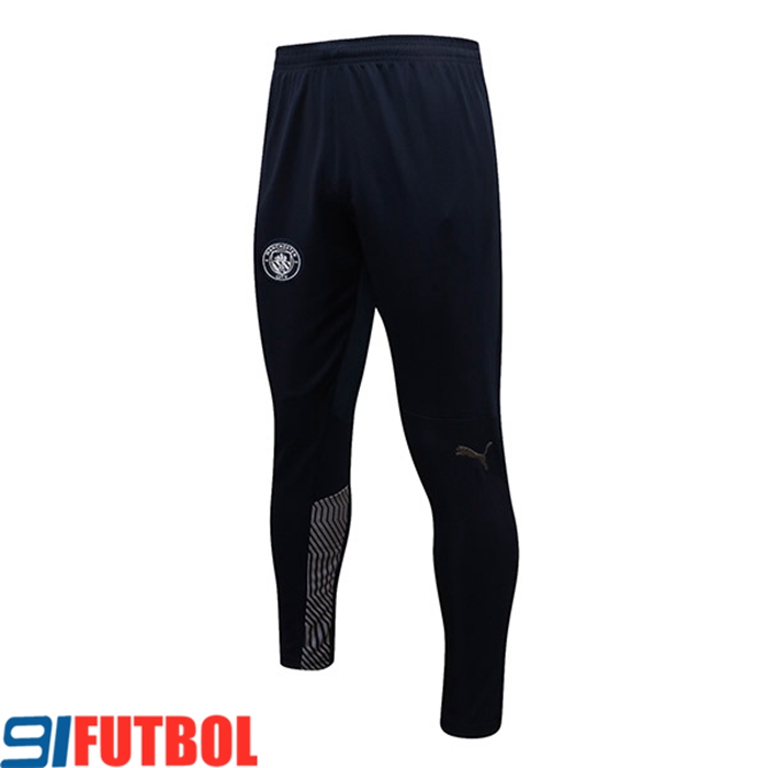 Pantalon Entrenamiento Manchester City Negro/Blanca 2021/2022
