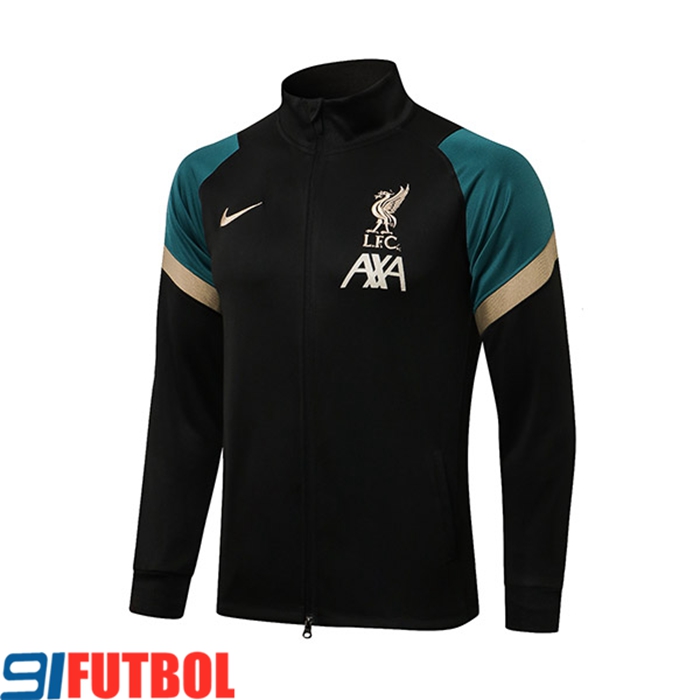 Chaquetas Futbol FC Liverpool Negro/Verde/Marron 2021/2022