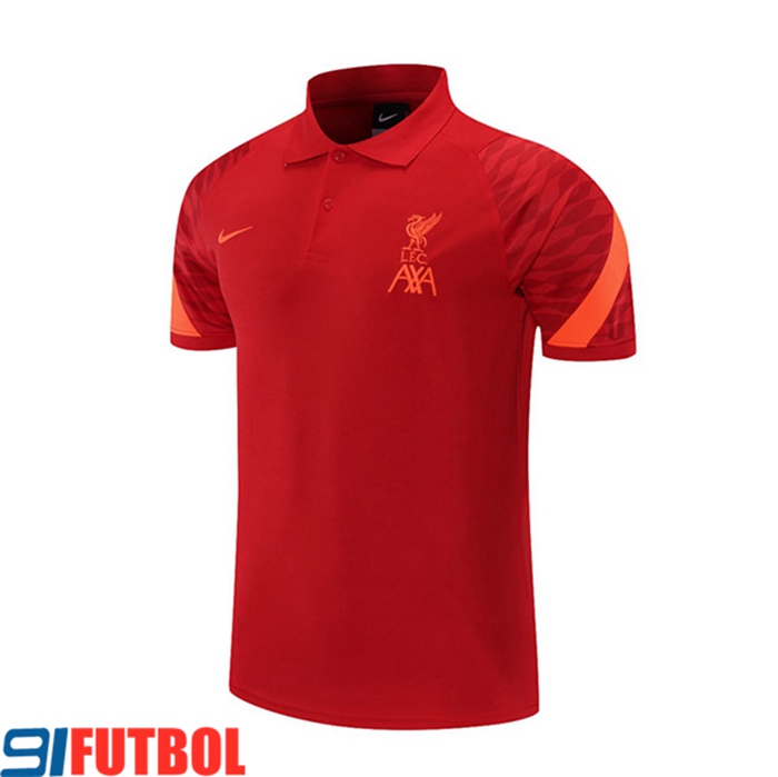 Camiseta Polo FC Liverpool Naranja/Rojo 2021/2022