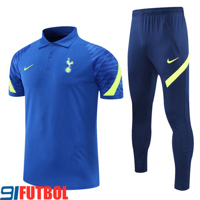 Camiseta Polo Tottenham Hotspur + Pantalones Azul/Verde 2021/2022