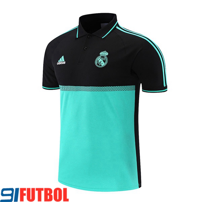 Camiseta Polo Real Madrid Negro/Verde 2021/2022