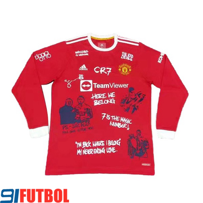 Camiseta Futbol Manchester United Dodici x ronaldo PV LS Manga Larga 2021/2022