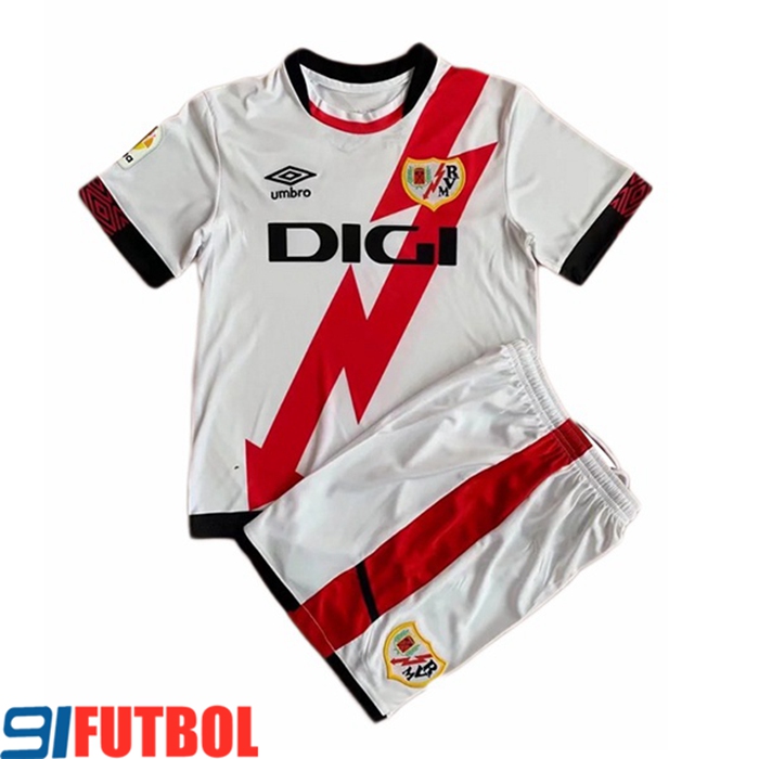 Camiseta Futbol Rayo Vallecano Ninos Titular 2021/2022