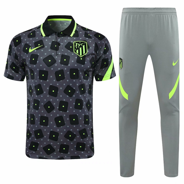 Camiseta Polo Atletico Madrid + Pantalones Negro/Volt 2020/2021