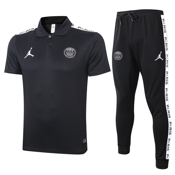 Camiseta Polo Paris PSG Jordan + Pantalones Negro 2020/2021