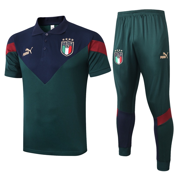 Camiseta Polo Italia + Pantalones Verde 2020/2021